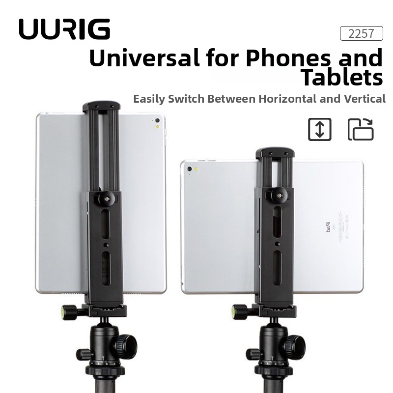 UURIG U-Pad Pro plochý klips pre tablet, zdvíhajúci držiak z hliníkovej zliatiny pre radu iPad