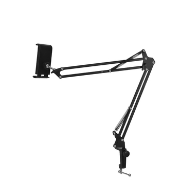 Настолен държач за телефон и таблет с въртене на 360°, двустранна основа, бум микрофон KH-52