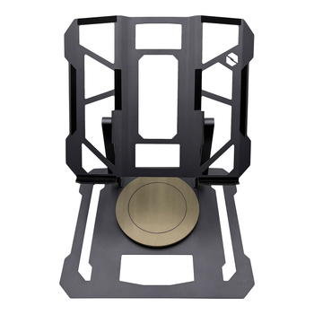 Στήριγμα ψύξης για gaming φορητό υπολογιστή με ρύθμιση ύψους, περιστρεφόμενο και αναδιπλούμενο σχέδιο — Μοντέλο K1000; Υλικά: χάλυβας άνθρακα + κράμα αλουμινίου; Βάρος 2,1 κιλά; Συμβατό με gaming, business και λεπτά φορητά