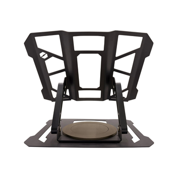 Στήριγμα ψύξης για gaming φορητό υπολογιστή με ρύθμιση ύψους, περιστρεφόμενο και αναδιπλούμενο σχέδιο — Μοντέλο K1000; Υλικά: χάλυβας άνθρακα + κράμα αλουμινίου; Βάρος 2,1 κιλά; Συμβατό με gaming, business και λεπτά φορητά