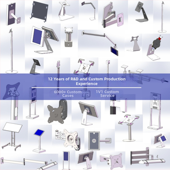 UTSDE lopás elleni VESA tabletatartó POS-hoz, forgó dizájn, hideg-hengerelt acél, 1.0 kg