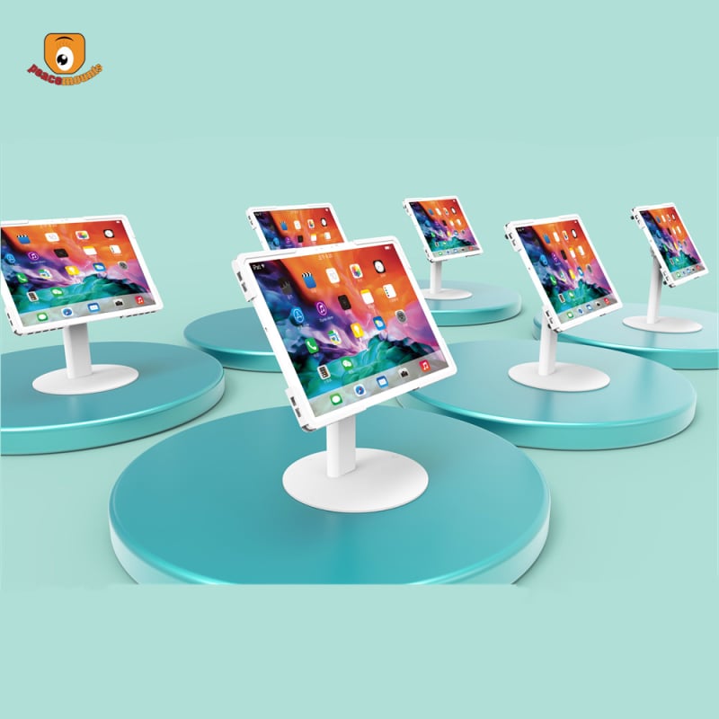 UTSDE lopás elleni VESA tabletatartó POS-hoz, forgó dizájn, hideg-hengerelt acél, 1.0 kg