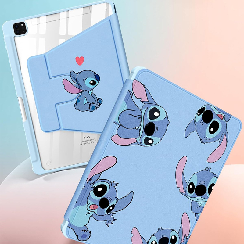 Protecție pentru iPad cu capac flip, din acrilic, suport încorporat, atașare magnetică, disipare a căldurii