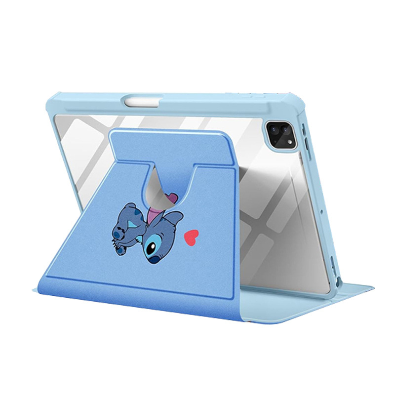 Protecție pentru iPad cu capac flip, din acrilic, suport încorporat, atașare magnetică, disipare a căldurii