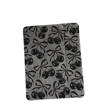 Carcasă pentru iPad cu model cireș în trei părți - piele sintetică, finisaj mat, închidere magnetică, protecție anti-cădere, compatibilă cu iPad 7-9 generații, funcție somn/trezire