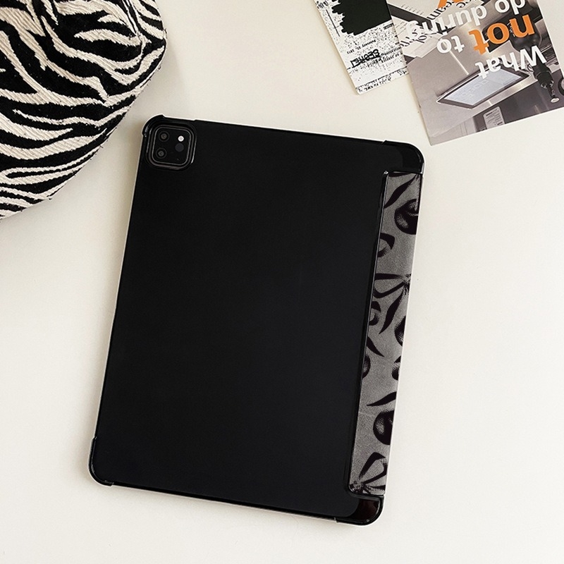 Carcasă pentru iPad cu model cireș în trei părți - piele sintetică, finisaj mat, închidere magnetică, protecție anti-cădere, compatibilă cu iPad 7-9 generații, funcție somn/trezire