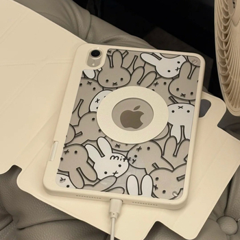 Korejskog stila Miffy zeko zaštitna maska za Apple iPad 2022, 11-inčni tablet, s pretincom za olovku i magnetskim pričvršćivanjem, za desetu generaciju
