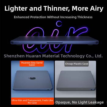 HUARAN védőtok MacBook Pro és Airhez — műanyag laptop tok