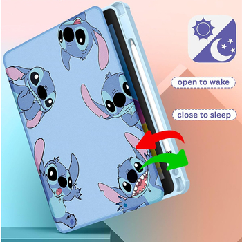 Akrila planšetdatora lieta iPad 10. paaudzei ar magnētisku pagrieziena statīvu, flip-top vāciņu, siltuma vadība, pret pirkstu nospiedumiem