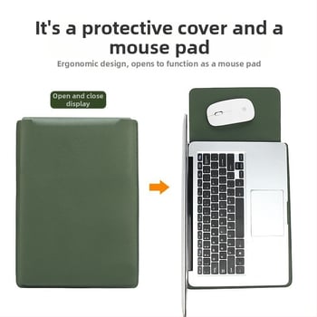 Protecție pentru laptop cu exterior PVC și căptușeală din piele sintetică; impermeabilă, rezistentă la uzură, rezistentă la cutremure; personalizare logo disponibil.