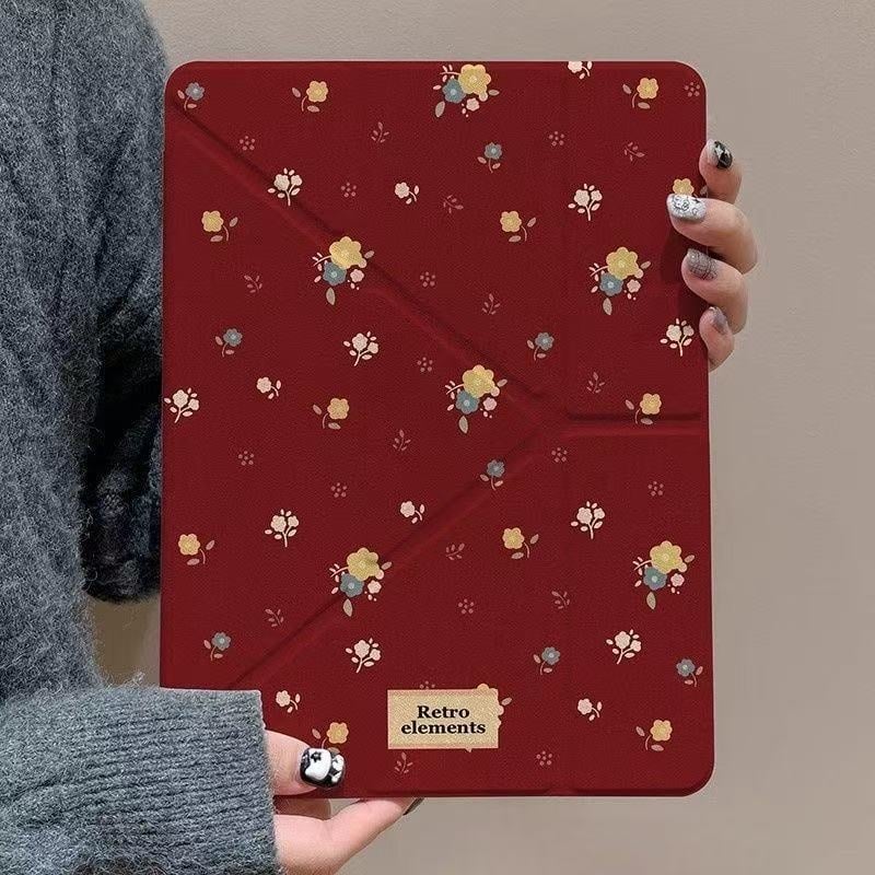 Θήκη προστασίας με καρτούν για τη σειρά Apple iPad Air — συνθετικό δέρμα, πολυλειτουργικός σχεδιασμός, προστασία από πτώσεις, λειτουργία ύπνου/ αφύπνισης, κατασκευή μέσω θερμοπρέσσας