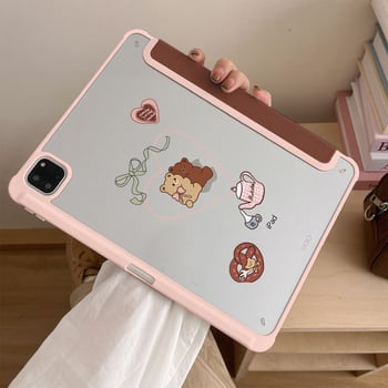 Zaštitna futrola za iPad Air 5/6, PC materijal, flip poklop s Y-fold dizajnom, otporna na udarce, podrška režimu spavanja