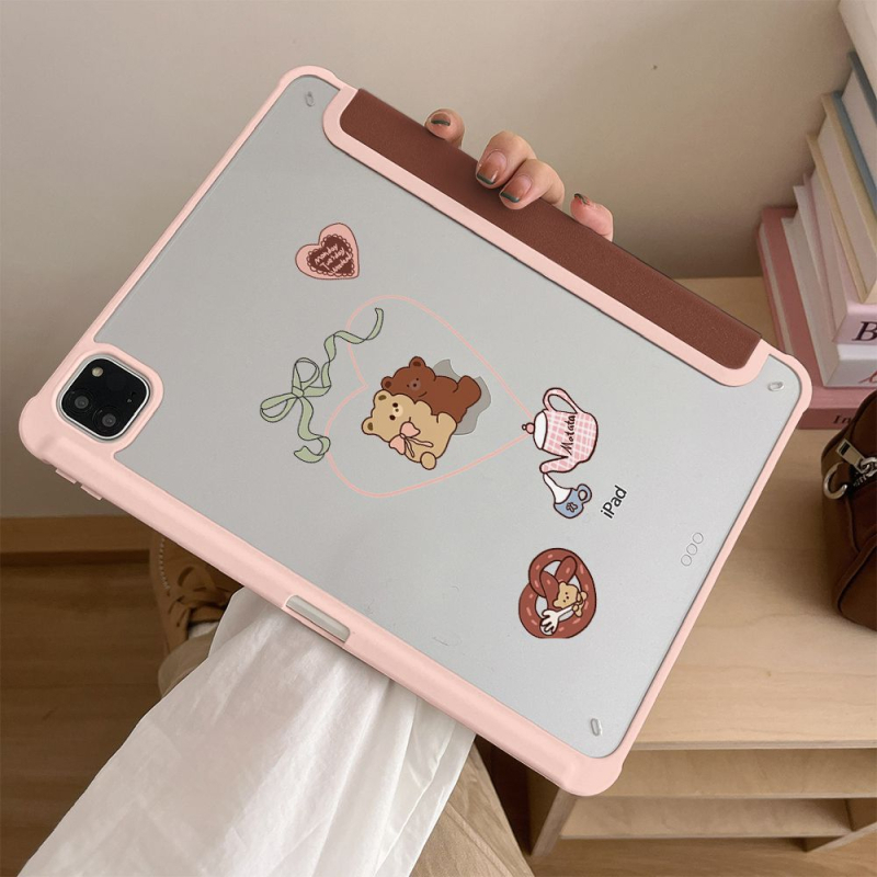 Zaštitna futrola za iPad Air 5/6, PC materijal, flip poklop s Y-fold dizajnom, otporna na udarce, podrška režimu spavanja
