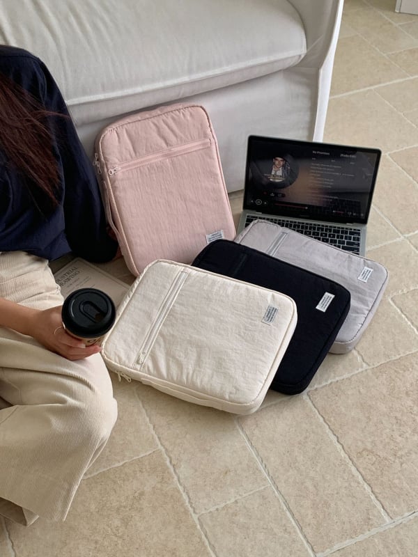 Geantă Lifehoho pentru laptop cu buzunar interior căptușit pentru iPad, impermeabilă, rezistentă la uzură, antișoc, poliester, unisex, lansare primăvară 2025