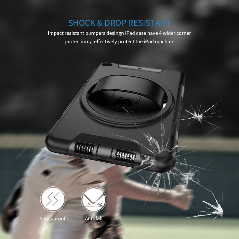 Husă de protecție pentru tabletă Apple iPad mini — TPU, antișoc, suport/stand, rezistent la uzură, presare la cald