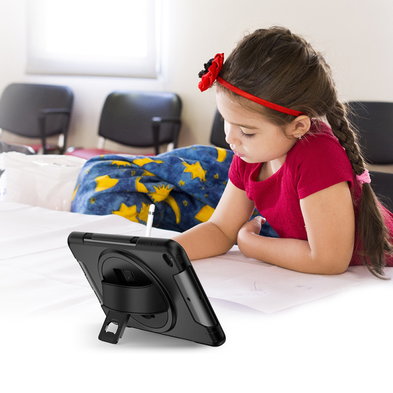 Husă de protecție pentru tabletă Apple iPad mini — TPU, antișoc, suport/stand, rezistent la uzură, presare la cald