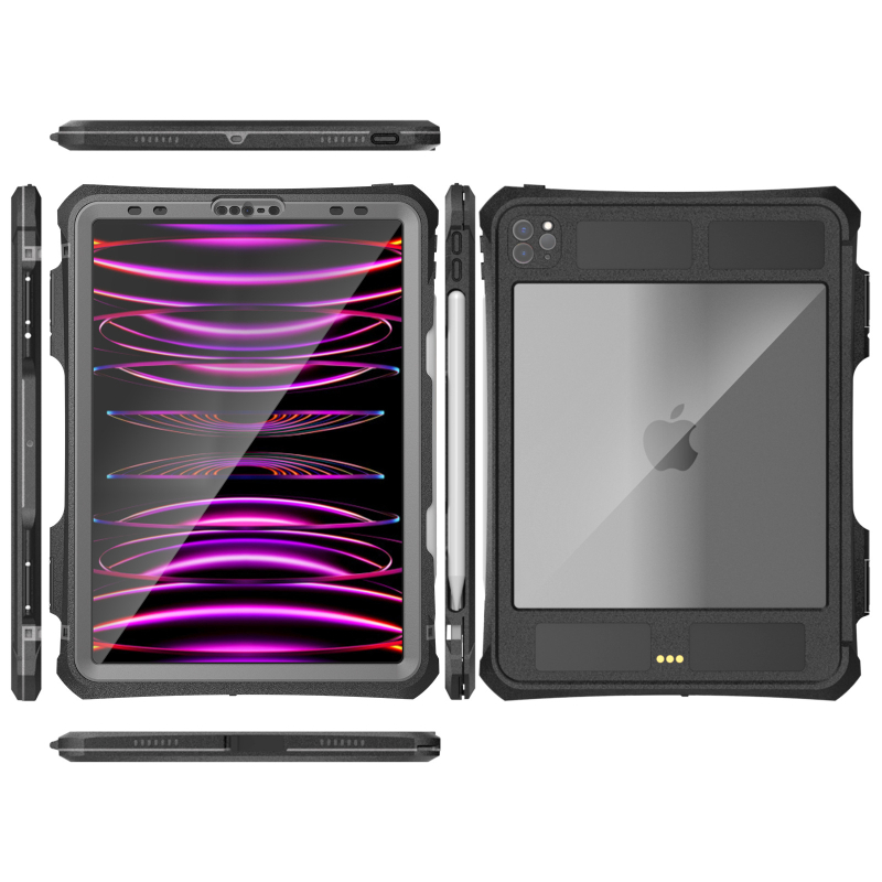 Red Pepper husă impermeabilă pentru iPad Pro (2020–2022) – Material PC, Antișoc, Suport