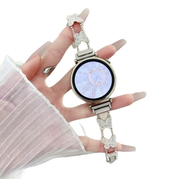 14 mm metalni kaiš s leptirovim dizajnom i dijamantima za Apple Watch, kompatibilan s Apple, Xiaomi Mi Band i Huawei