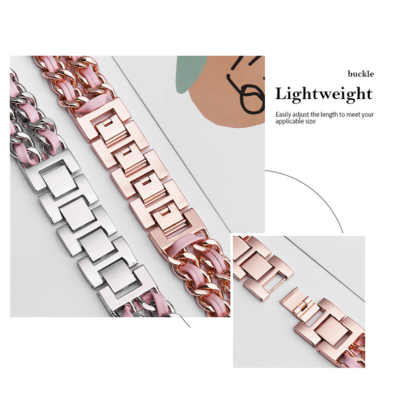 Brățară metalică pentru Apple Watch, stil fashion, interfețe 12/20/22mm, catarama, 56g