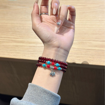 Λουρί Apple Watch S10 με γυάλινα χάντρες, ελαστικός, με αγκράφα, 23 g