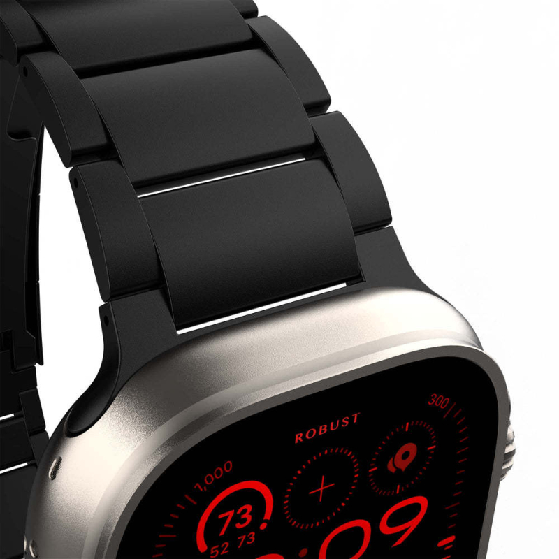 Brățară Apple Watch din aliaj de titan — compatibilă cu seria 1–9 și Ultra, greutate 73,88 g