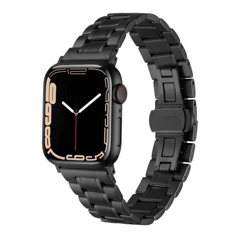Nerđajući čelični metalni remen za Apple Watch Series 11, dvostruka žica pet karika, širina 22 mm, leptir kopča