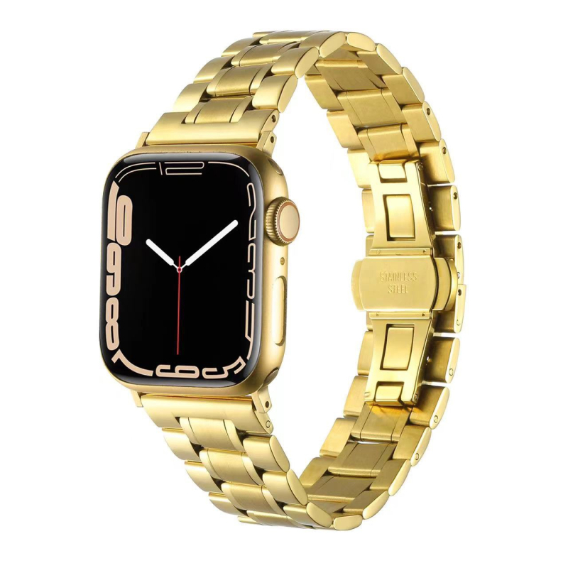 Nerđajući čelični metalni remen za Apple Watch Series 11, dvostruka žica pet karika, širina 22 mm, leptir kopča