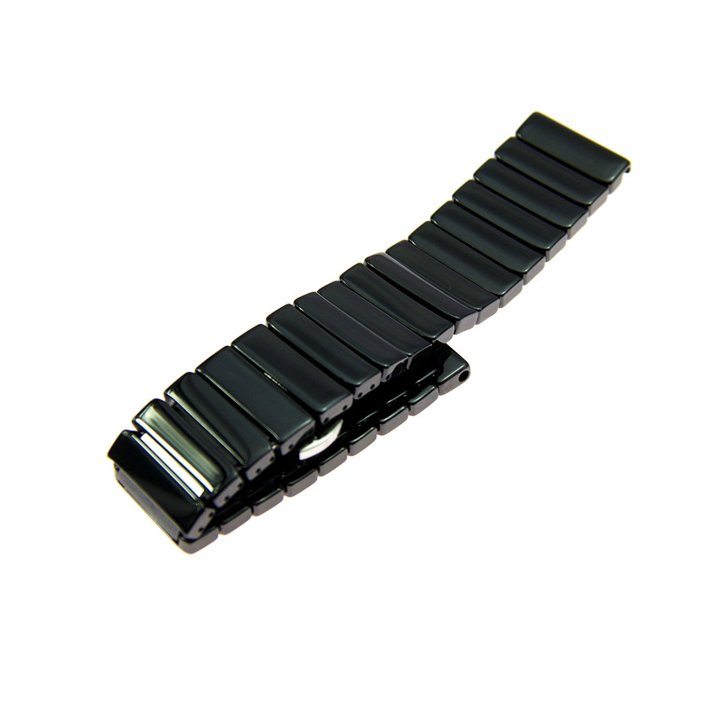 Keramický náramok s rýchloupínacím mechanizmom, hmotnosť 100 g, kompatibilný s Huawei Watch 2, Samsung S2/S3/S4, TicWatch 1/2, Huami a Mi