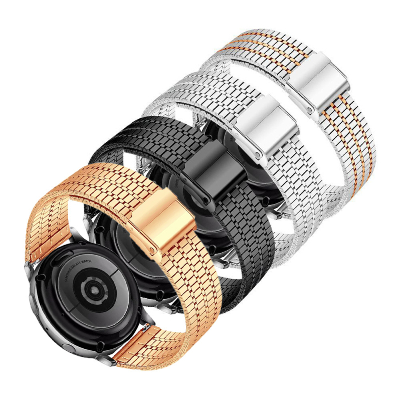 20-22 mm Metalni nehrđajući čelični kaiš za sat, kompatibilan sa Samsung, Garmin i Apple Watch – moderan zamjenski remen