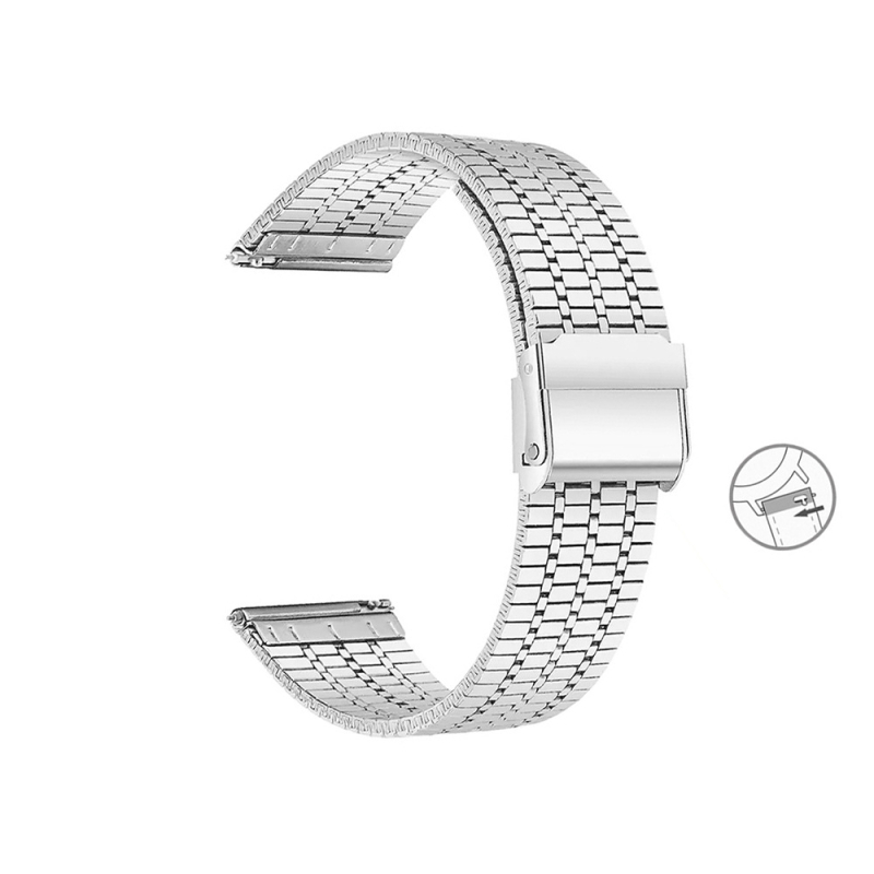 20-22 mm Metalni nehrđajući čelični kaiš za sat, kompatibilan sa Samsung, Garmin i Apple Watch – moderan zamjenski remen