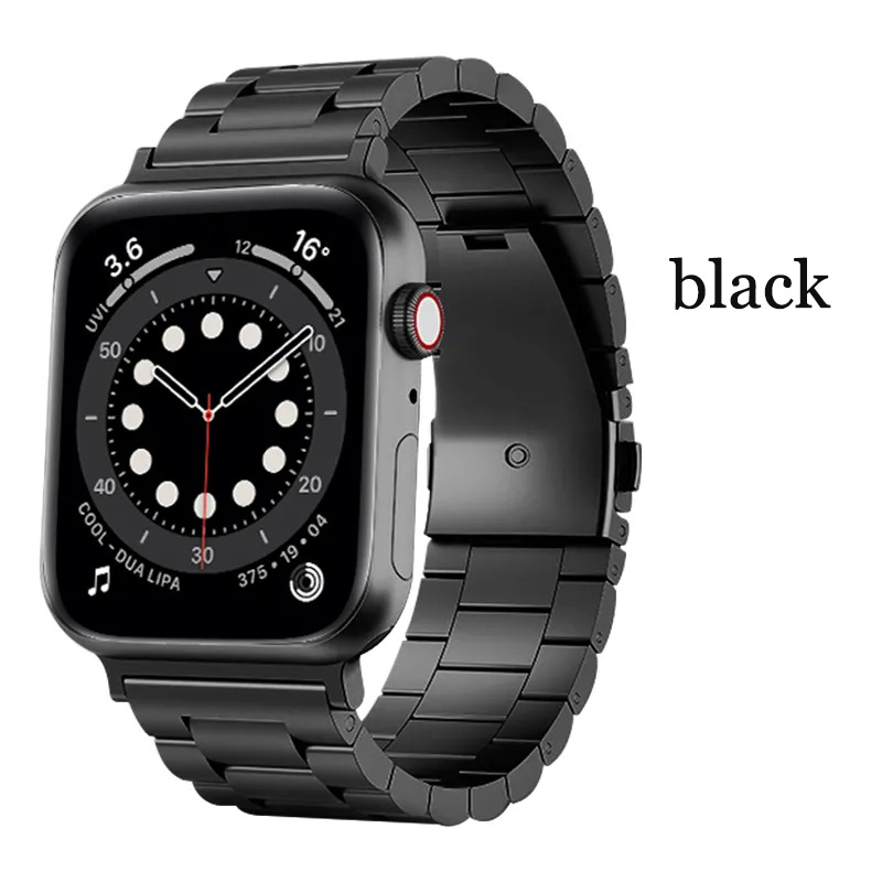 Remienok na hodinky z titanovej zliatiny s ohybnou sponou pre Apple Watch – hmotnosť 54,54 g, značka JLT, kompatibilný s Apple/General