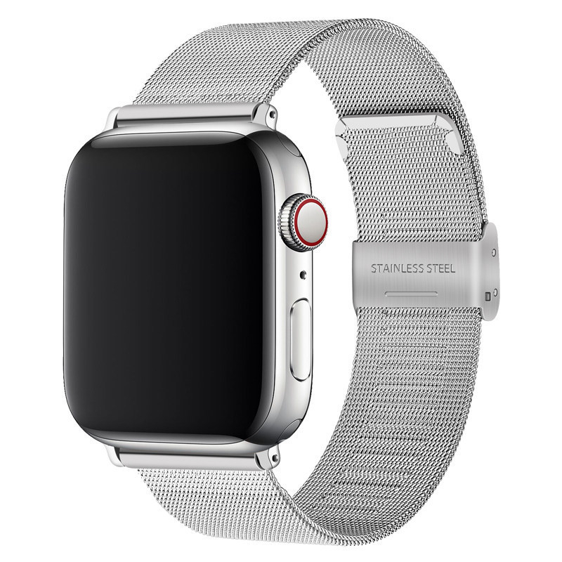 Remen za Apple Watch, Milanese mrežasti remen od 0,4 mm s kopčom, metalni pojas, modni stil