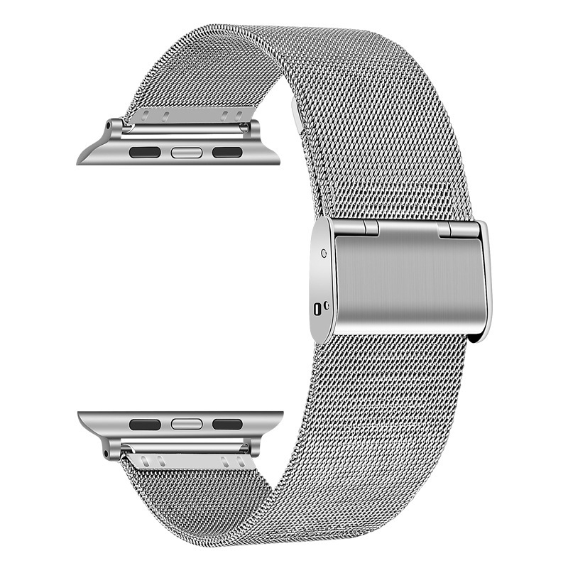 Remen za Apple Watch, Milanese mrežasti remen od 0,4 mm s kopčom, metalni pojas, modni stil