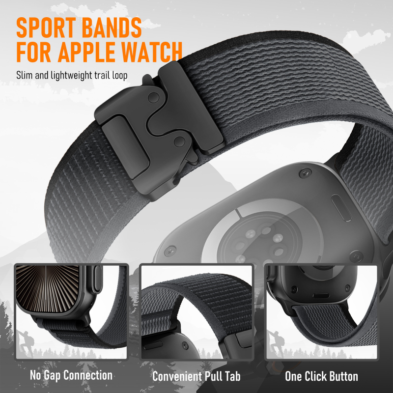 Elastični najlonski remen za Apple Watch Ultra 2 s padobranskom kopčom