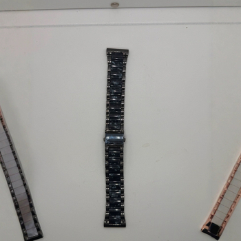 SH curea metalică pentru Apple Watch, compatibilă cu Apple Watch, lățime 18/20/22 mm, cataramă pliabilă