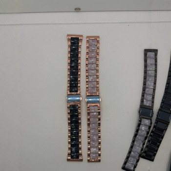 SH curea metalică pentru Apple Watch, compatibilă cu Apple Watch, lățime 18/20/22 mm, cataramă pliabilă