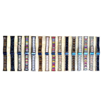 SH curea metalică pentru Apple Watch, compatibilă cu Apple Watch, lățime 18/20/22 mm, cataramă pliabilă