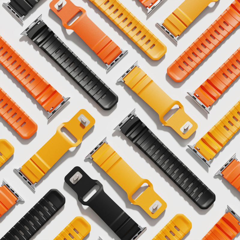 Apple Watch σιλικόνινο αθλητικό λουρί, συμβατό με Series 11