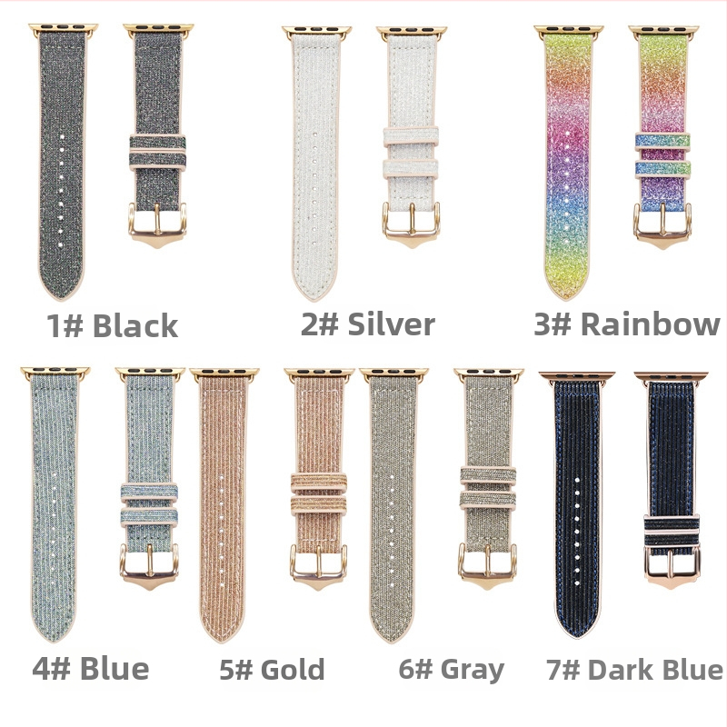 Youming silikónový remienok na Apple Watch Series 7/SE – dizajn chameleóna, prispôsobiteľná veľkosť rozhrania, silikónový materiál