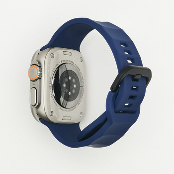 Силиконова спортна лента за Apple Watch Series – регулируема, дишаща, опростен стил