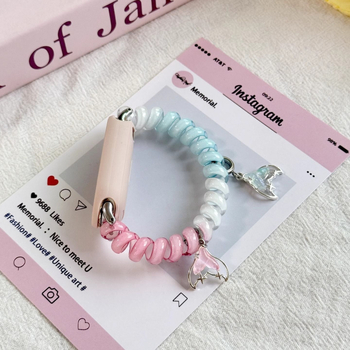 Brățară pentru Mi Band 10/9/8 – stil elastic pentru păr, NFC compatibil, interfață de 18 mm, curea din plastic, închidere cu clips