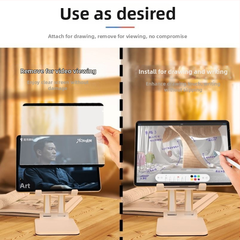 Magnetické ochranné sklo s papierovým efektom pre iPad 10.2-inch – kompatibilné s iPad Air 5, Nano HD, matný povrch, anti-otlačky, odnímateľné