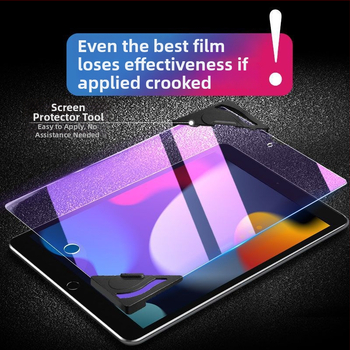 Ochranné sklo pre iPad – tvrdené sklo, pre iPad 9.–5. generáciu, HD ostrosť, proti otlačkom prstov, proti modrému svetlu