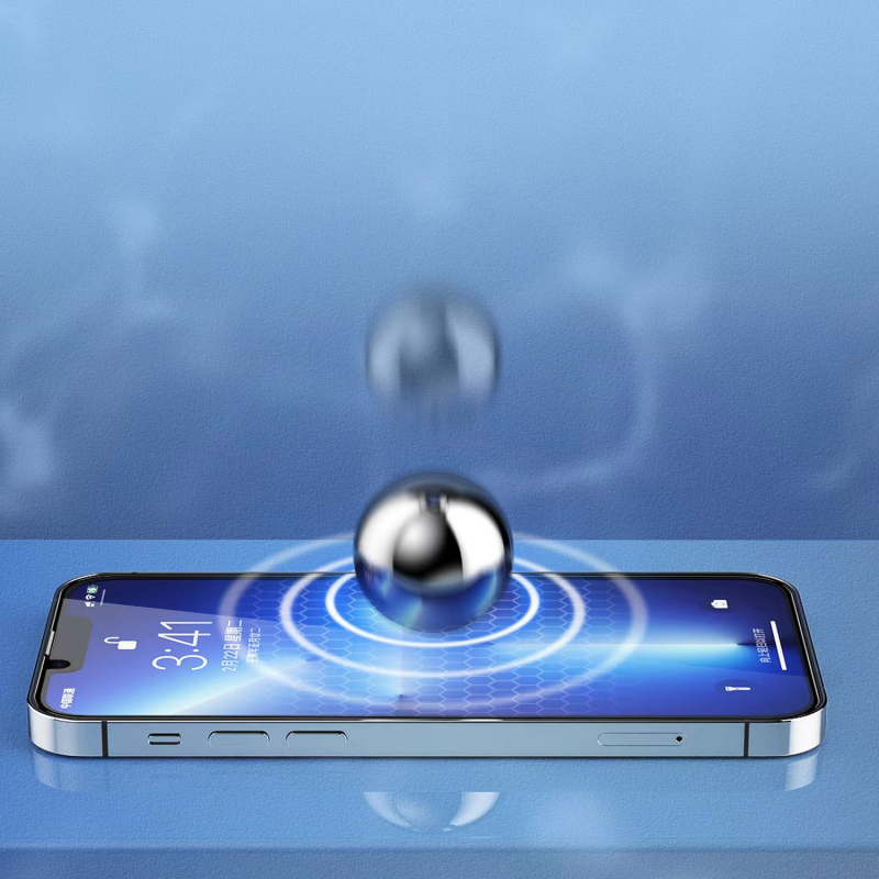 DUDAO Unique Προστατευτικό οθόνης από tempered glass για το εμπρόσθιο μέρος του Apple iPhone — HD, Αντι-αποτυπώματα, Αντι-κατασκοπεία, Αυτόματη επισκευή