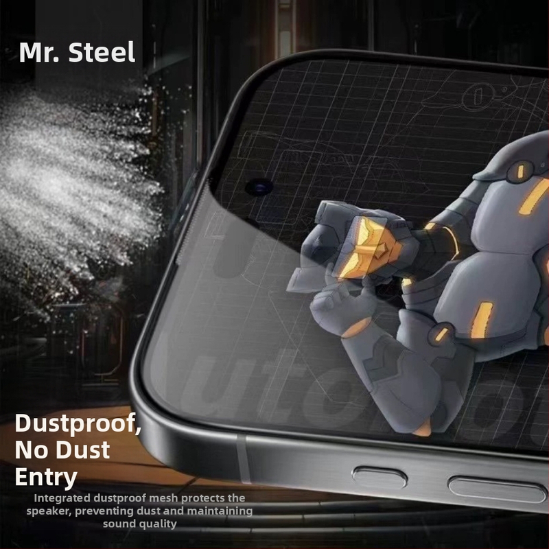 Mr. Steel tvrdené sklo ochranné sklo pre Apple iPhone — HD proti otlačkom prstov, predná fólia