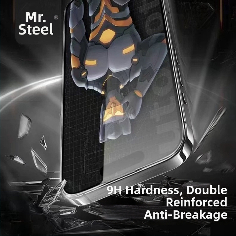 Mr. Steel tvrdené sklo ochranné sklo pre Apple iPhone — HD proti otlačkom prstov, predná fólia