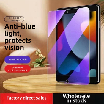 Glāzes sargājošs stikla ekrāna aizsargs Apple planšetēm — pilna ekrāna aizsardzība, izturīgs pret kritienu, pret zilās gaismas, pašatjaunojošs pārklājums