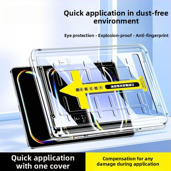 Ochranný film z tvrdeného skla na obrazovku pre iPad Air 6 a iPad Pro (2018–2022) – vysoké rozlíšenie, anti-otlačky prstov, anti-modré svetlo