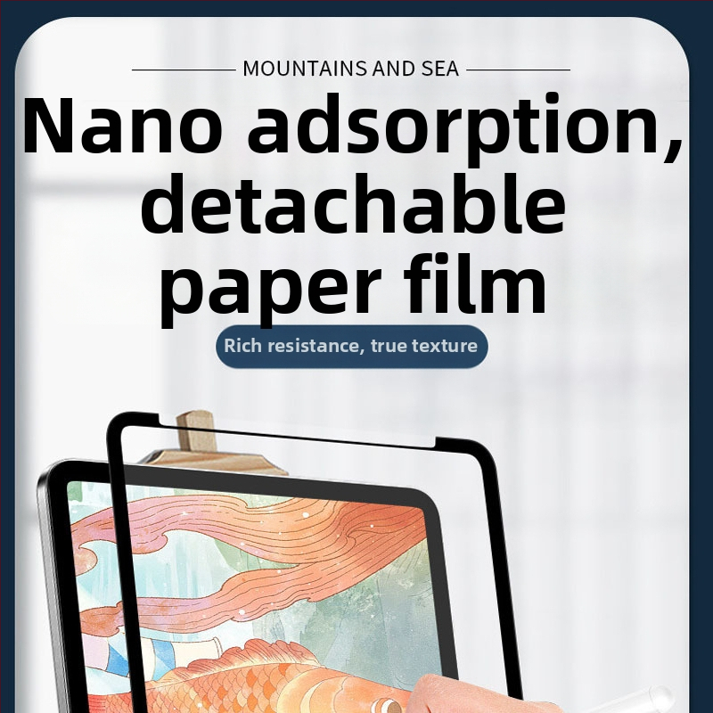 Priekšējās membrānas ekrāna aizsargs, šķidrs nano materiāls, matēts virsmas, HD, anti-pirkstu nospiedums, Apple iPad