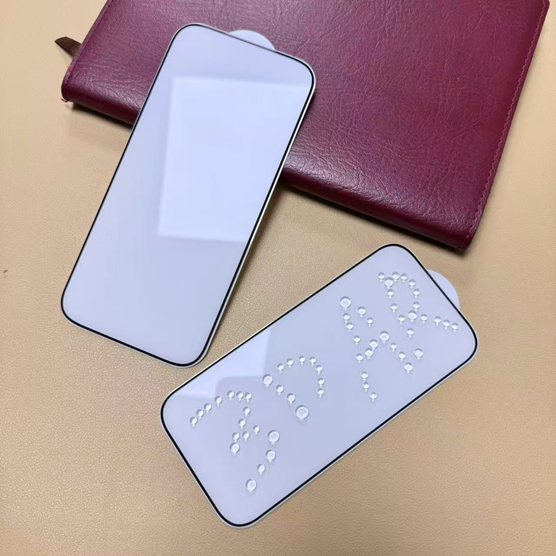 OALeh prednja staklena zaštita zaslona za iPhone 17 Pro/Max, ASAHI staklo, 3D zakrivljeno potpuno pokrivanje, HD jasnoća, anti-refleks, prašini otporna, anti otisci prstiju